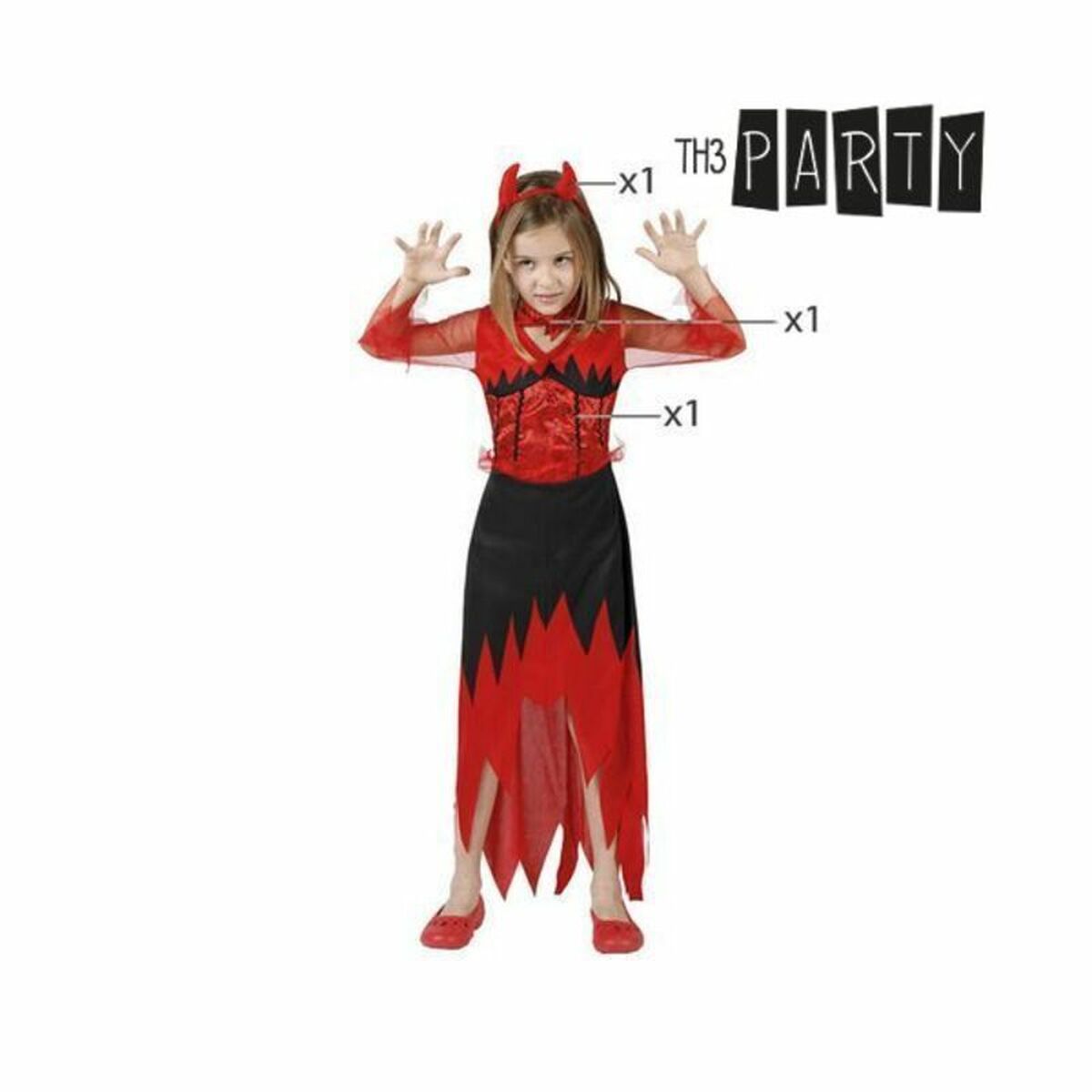 Costum Deghizare pentru Copii Th3 Party Multicolor Drac (3 Piese)